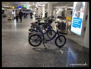 Bikes at Frankfurt Airport